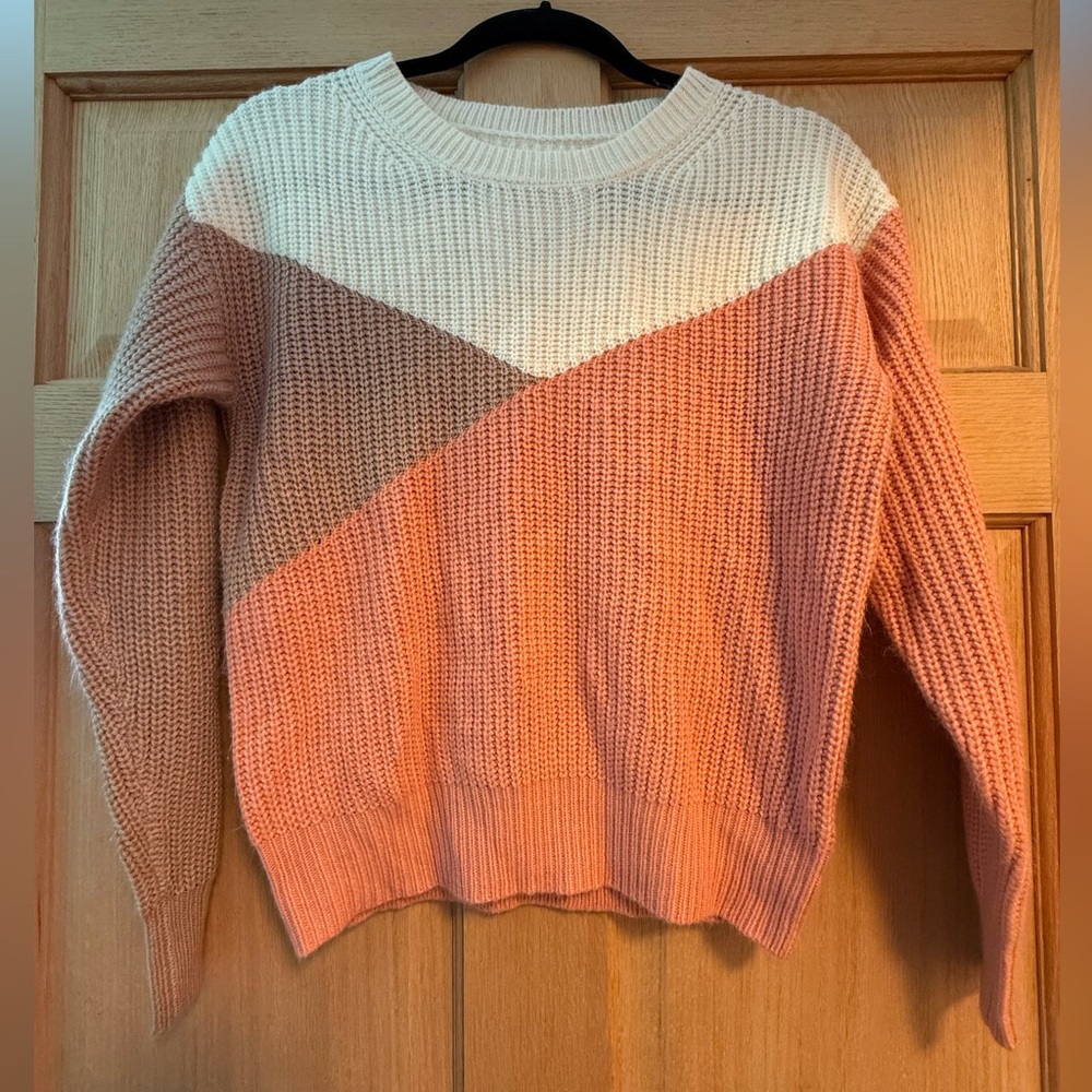 Women’s Small Colorblock Knit Sweater